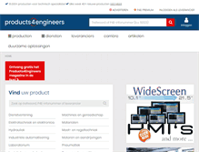 Tablet Screenshot of products4engineers.nl